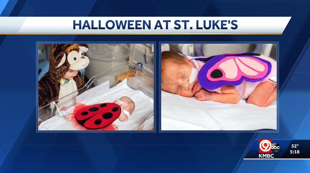 KMBC Saint Luke's NICU Babies Celebrate Halloween Saint Luke's